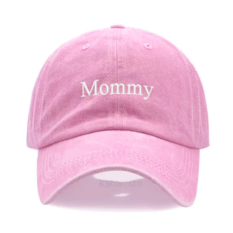 Daddy & Mommy Baseball Cap for Men & Women Unisex Soft Washed Cotton Embroidery Baseball Hats For Father's Mother's Day gifts