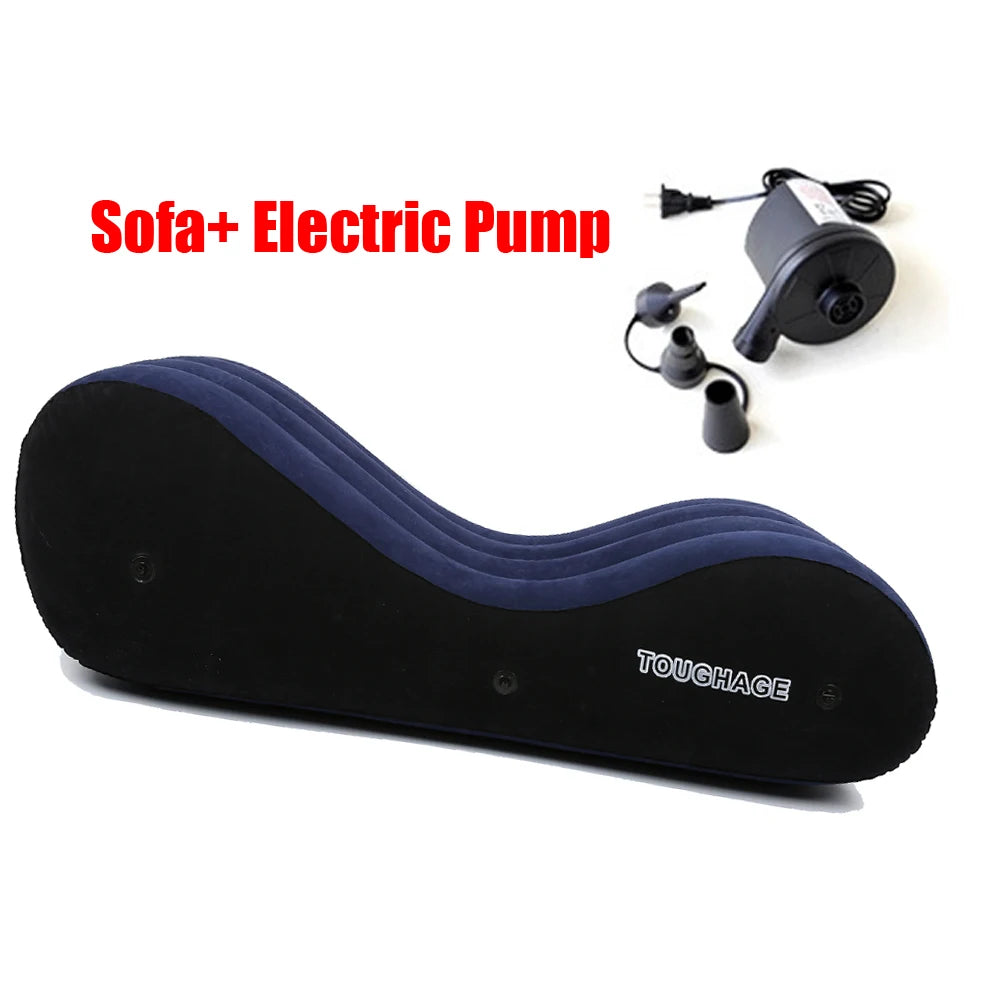 Portable Inflatable Sofa Bed S-shaped Love Position Labor-saving Sitting Wedge Husband Wife Pillow Better Love Life Furniture
