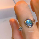 Cute Sweet Fashion Ring for Women Hip Hop Irregular Stone Rings Butterfly Animal Shape Finger Rings Vintage Ring for Women