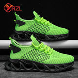 YRZL Men's Lightweight Mesh Running Shoes Casual Sneakers Summer Comfortable Athletic Jogging Running Shoes for Men