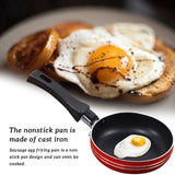 12/14/16cm Mini Frying Pan Non-Stick Thickened Stainless Steel Frypan Pot Stir Fried Non Stick Pot Kitchen Cookware Random Color
