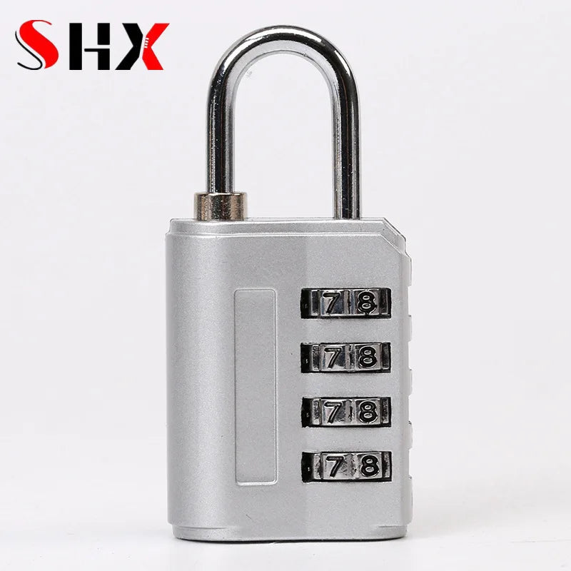 4 Digits Password Code Combination Padlock Aluminum alloy Suitcase For Luggage Travel Code Lock Code Keyed Anti-thieft Lock