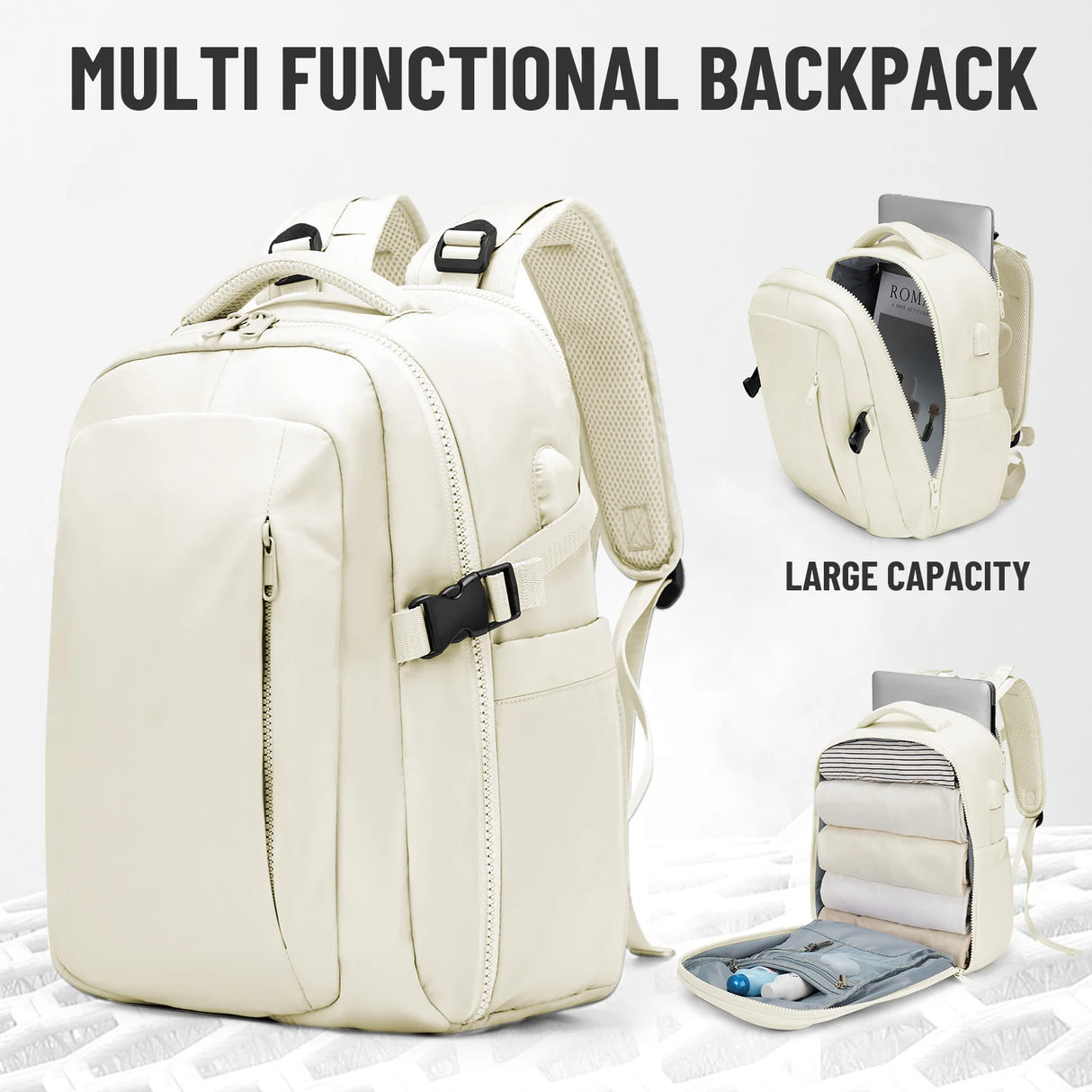 Ryanair Backpack 40x20x25 Cabin Bag Travel Backpack for Men Women, Hand Luggage Business Trip Backpack Computer Bag College Bag