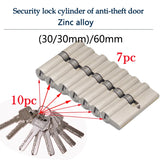 Smart lock door cylinder  locker cylinder door with master key Indoor entrance door lock 60mm 70mm 80mm me key Customize