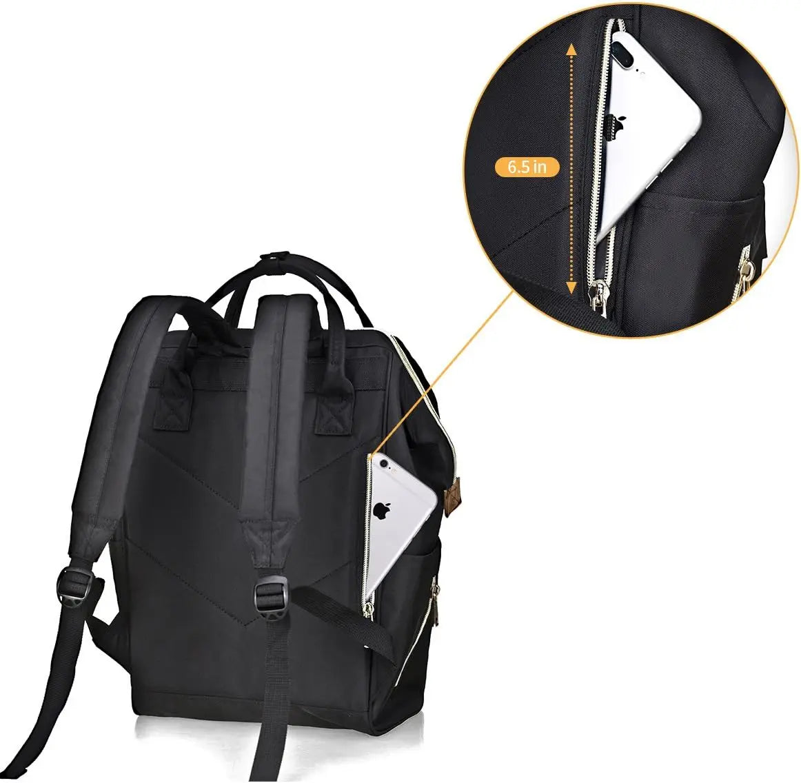 600D Oxford Women ane men Lightweight Anti theft Computer Backpack College Bag Japan brand waterproof A Ring School Backpacks