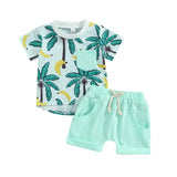 Toddler Baby Boy Clothes Summer Short Sleeve T Shirt and Shorts Cute Infant Baby Boy Outfits Clothing Set