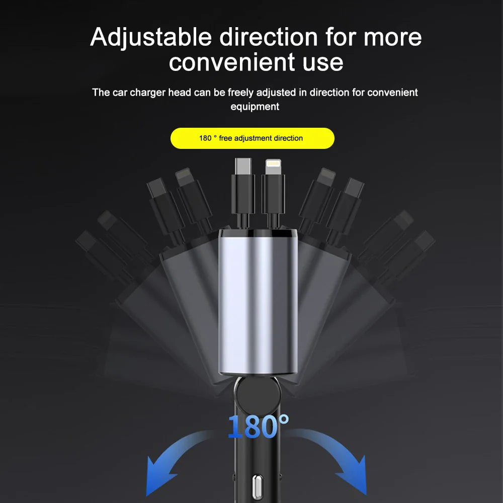 easyown 120w Super Fast Charger Flash Car Car Charger-english Package-super Fast Charger Digital Car Charger Sanxing Iphone