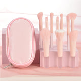 New Mini Makeup Brush Set 10PCS Eyeshadow Loose Powder Brush Travel Portable Soft Hair Makeup Tools