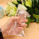 100pcs Zip Lock Plastic Bag Reclosable Transparent Bag Shoe Bag Vacuum Storage Bag Sanitary Bag Poly Clear Bags Thickness 0.12mm
