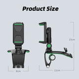 Car Dashboard Cell Phone Holder 1260 Degree Rotatable Phone Number The Car Phone Holder For iPhone 13 Mobile Phone Stand Support