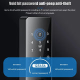 Smart electronic door locks Fingerprint biometrics Smartlock Application control Smart card key entry and USB emergency charging