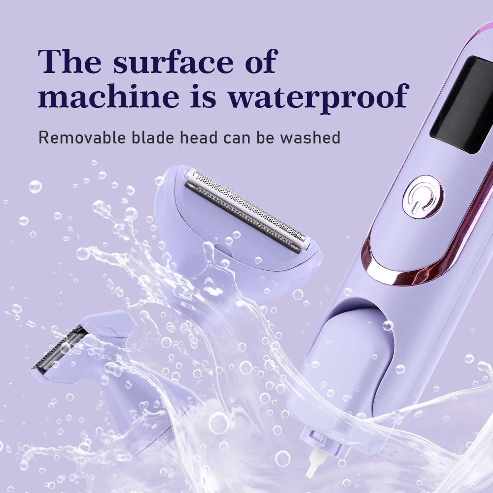 Electric Razor Woman Shaver Painless Women Mustache Epilator Leg Bikini Body Hair Trimmer for Women Facial Epilator Hair Remover