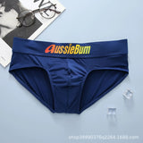 Men's Briefs, Milk Silk, Low Waist, Stretch and Comfortable, Convex Bag