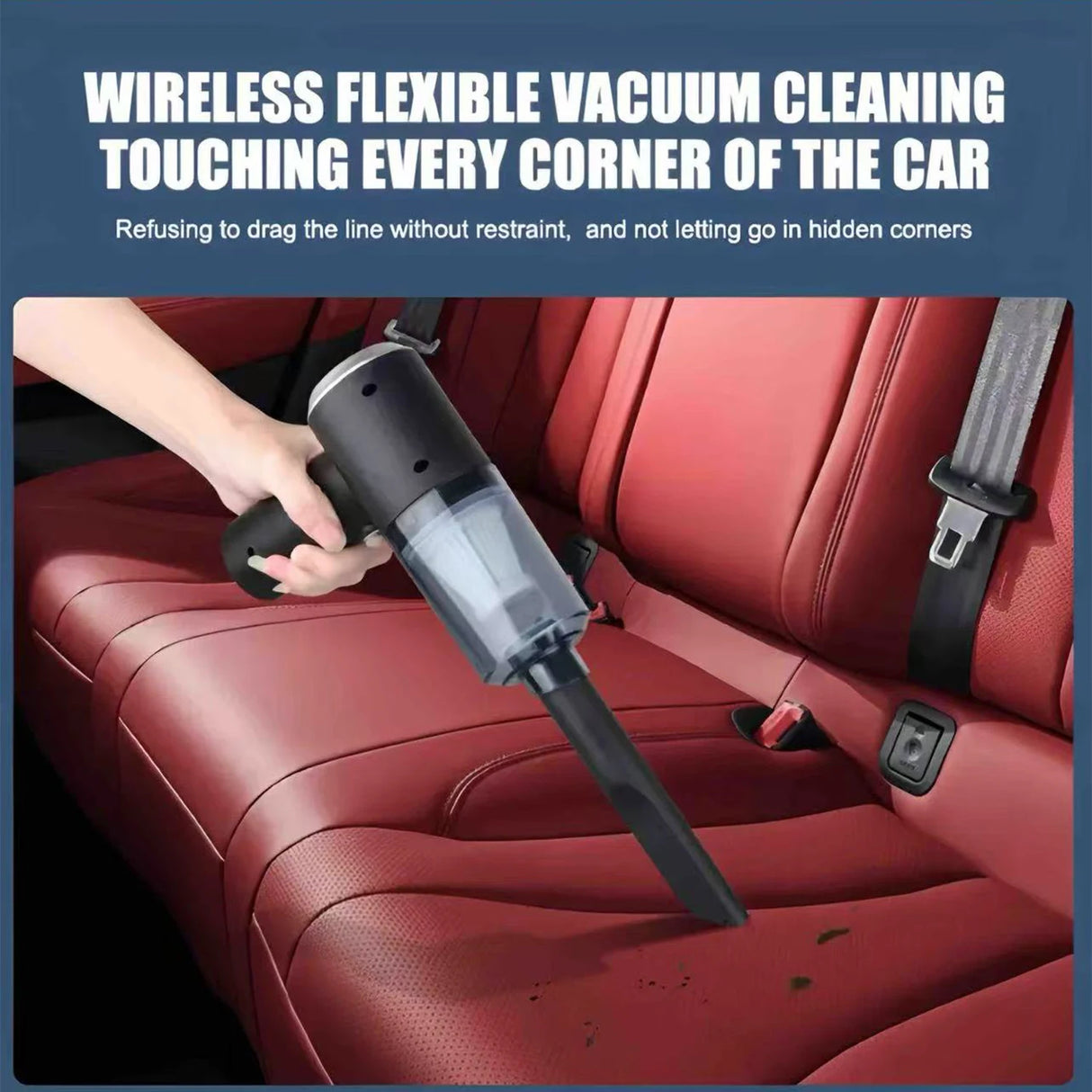 Combination Vacuum Cleaner USB Charging Car Household Vacuum Cleaner Small Car with Fully Automatic High Power Powerful Cleaning