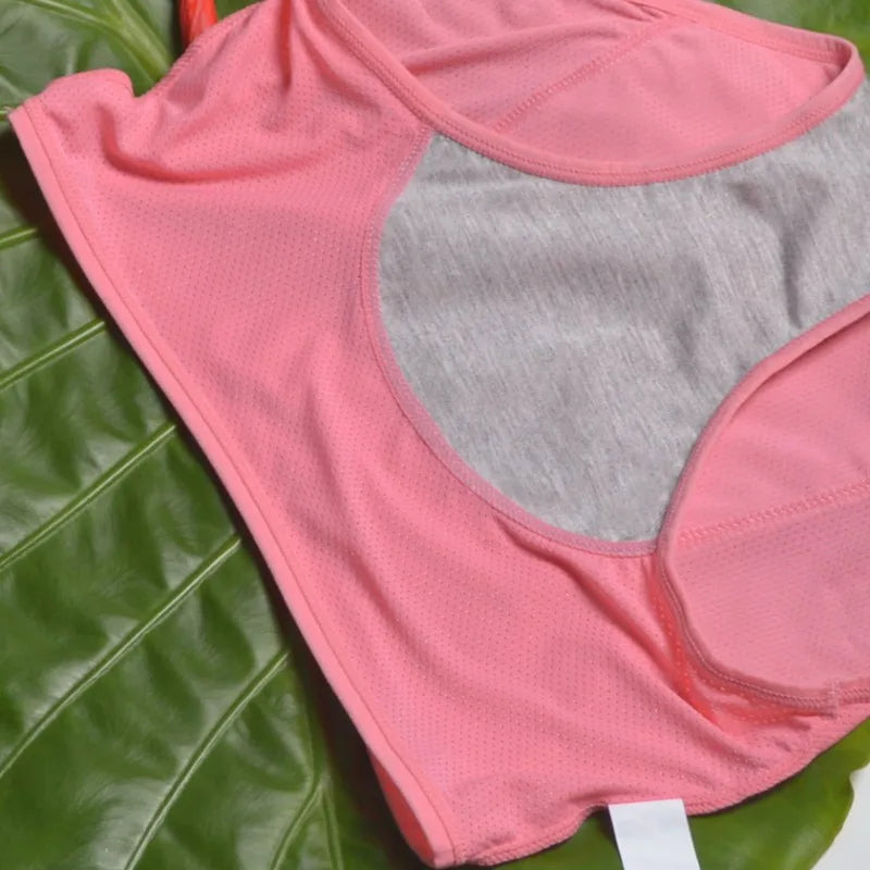 Panties for Menstruation Women Plus Size Leak-proof Waterproof High Waist Sanitary Briefs Bikini Underwear  Pink Lingerie  L-8XL