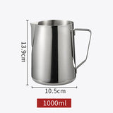 Stainless Steel Milk Frothing Pitcher Espresso Steam Coffee Barista Craft Latte Cappuccino Milk Cream Cup Frothing Jug Pitcher