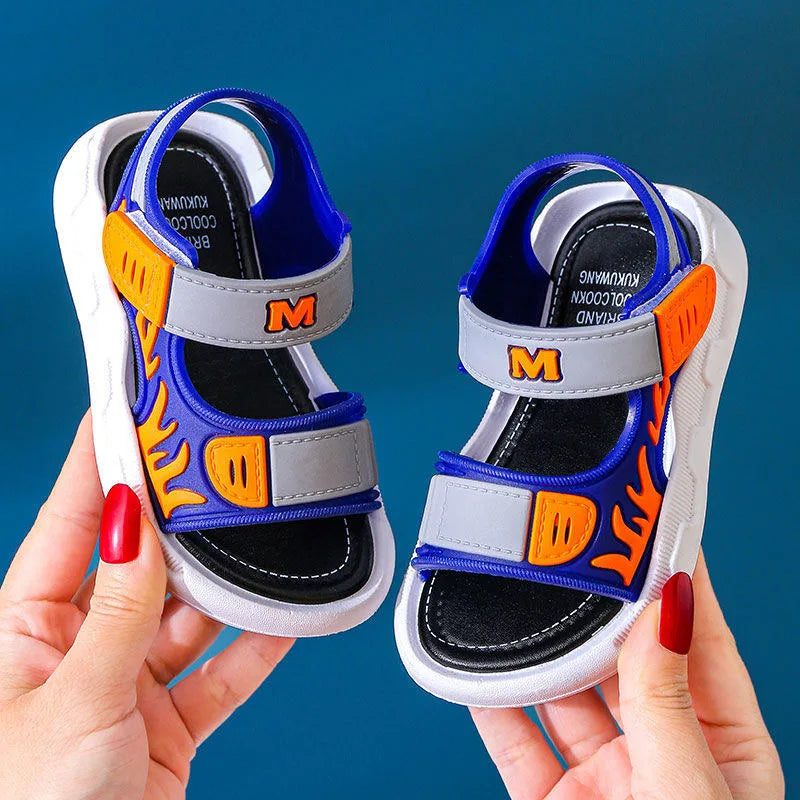 Beach Sandals Children Girls Boys Sandals New Non-slip Soft Bottom Breathable Girls Boys Shoes Lightweight Kids Shoes