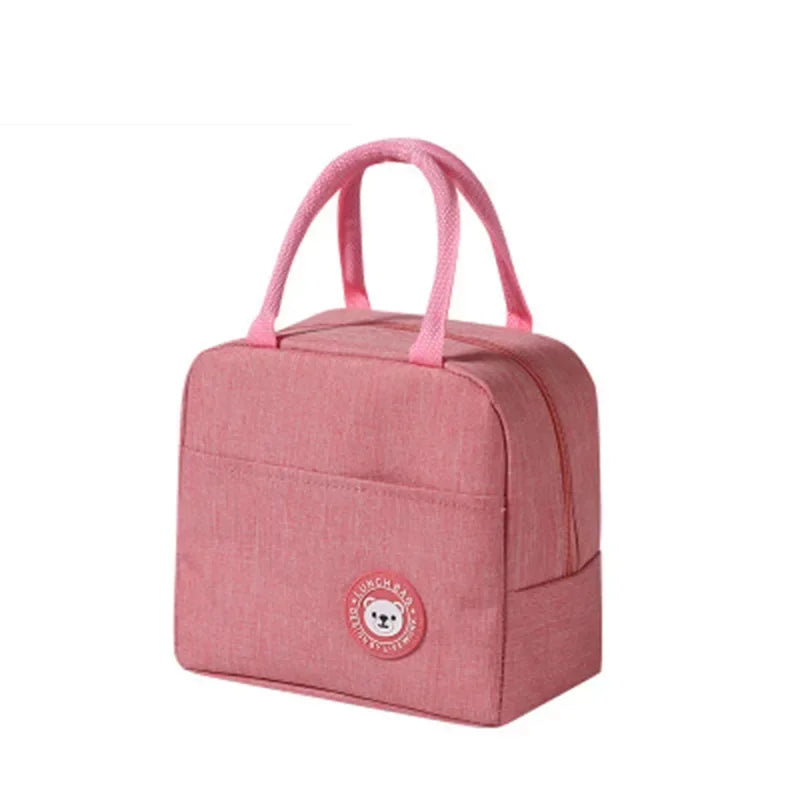 Thermal Lunch Bags Portable Thermal Bag For Hot Food Thermos Bento Handbag Dinner Container School Food lunch bags for girls