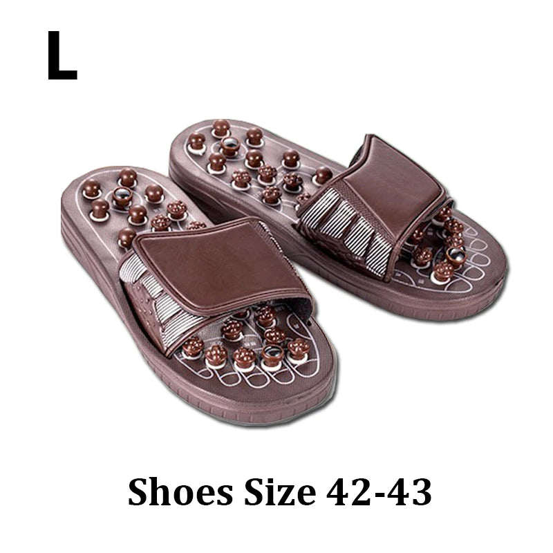 Foot Massage Acupuncture Slippers Acupoint Activation  Reflexology Spring Magnetic Therapy Relieve Foot Pain Meridians Arthritis