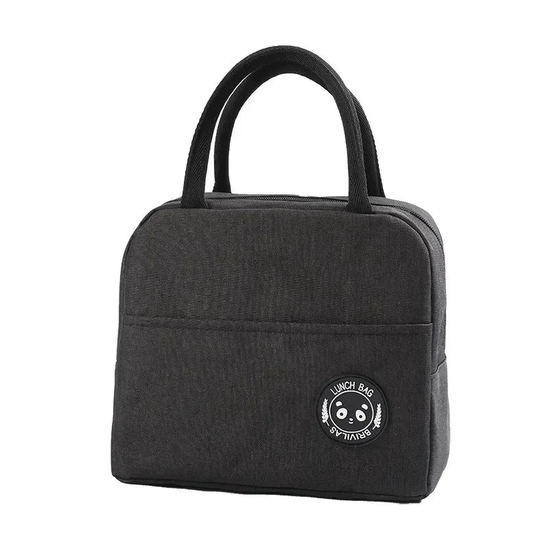 Lunch Bag Lunch Box Thermal Insulated Canvas Tote Pouch Kids School Bento Portable Dinner Container Picnic Food Storage Bags