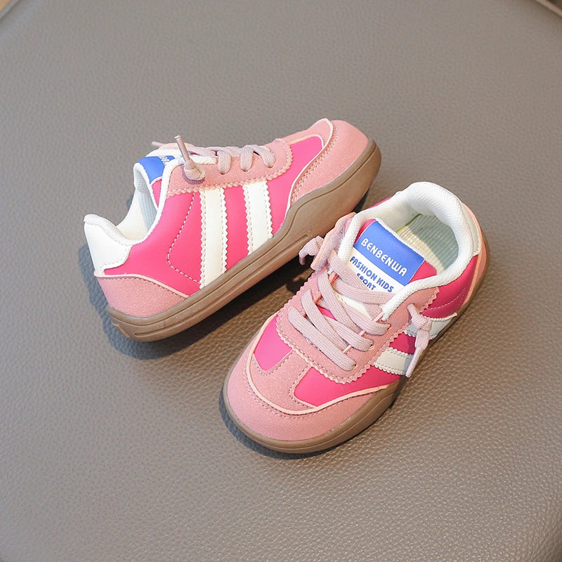 2024 Boys And Girls Canvas Shoes Children's School Performance Shoes Fashion Children Biscuit Bottom Breathable Kids Shoes