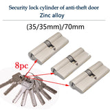 Smart lock door cylinder  locker cylinder door with master key Indoor entrance door lock 60mm 70mm 80mm me key Customize