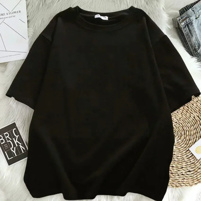 Women T-Shirts Let It Be Whisper Words of Wisdom Street Print New Tee Comfortable Personality Tee Clothes Oversized Tops