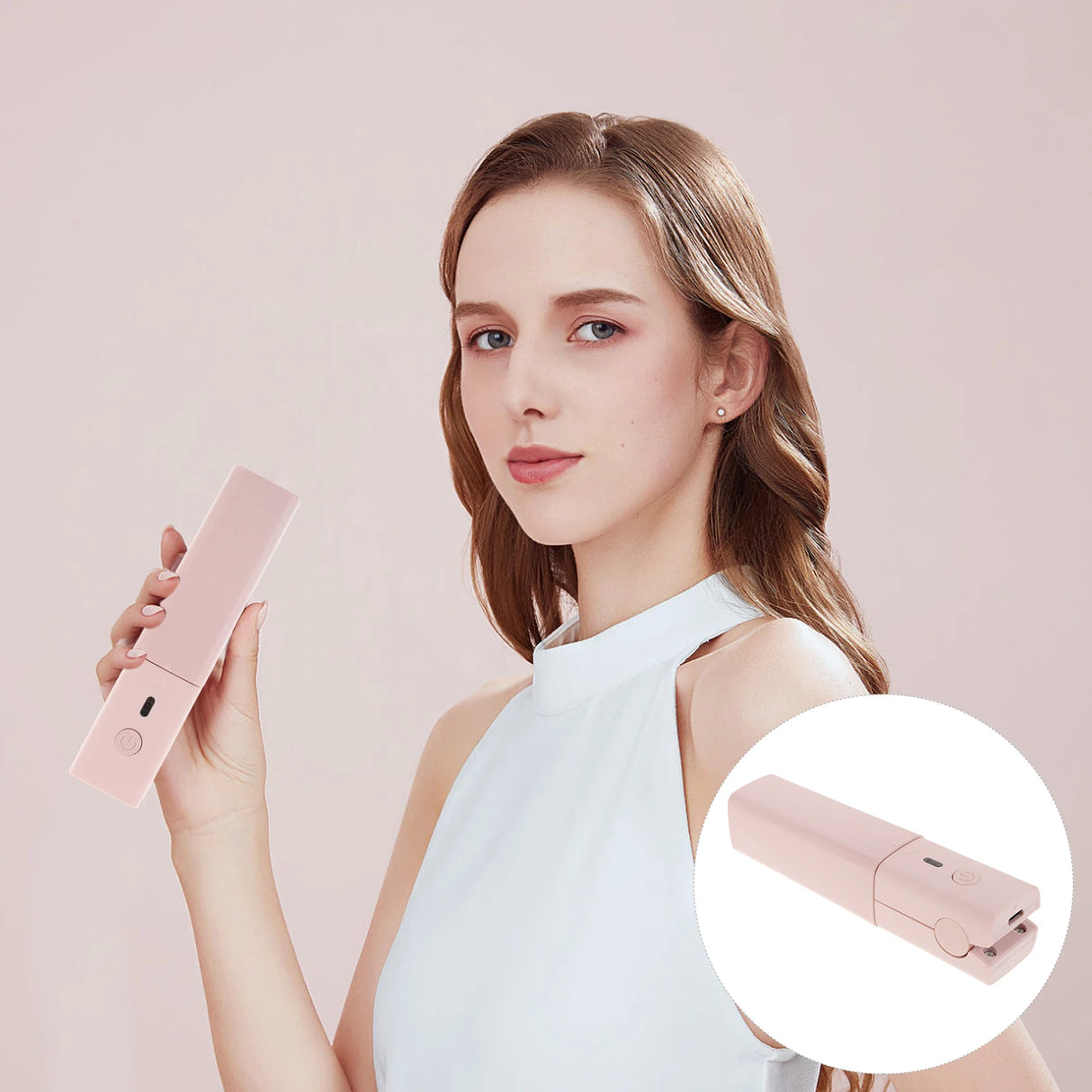 Hair Straightener Electric Curling Iron Curler Flat for Women Girls Styling Tool Styler Wand Cordless Metal Automatic Travel