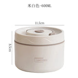 Insulated cooking pot, stackable stainless steel bento box, microwaveable stainless steel container, lunch box