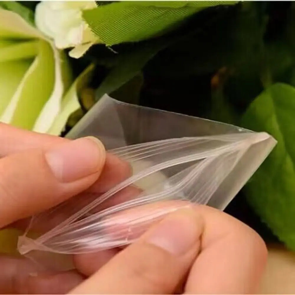 100pcs Zip Lock Plastic Bag Reclosable Transparent Bag Shoe Bag Vacuum Storage Bag Sanitary Bag Poly Clear Bags Thickness 0.12mm