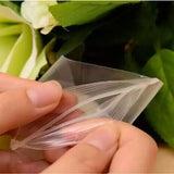 100pcs Zip Lock Plastic Bag Reclosable Transparent Bag Shoe Bag Vacuum Storage Bag Sanitary Bag Poly Clear Bags Thickness 0.12mm