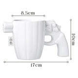ceramic gun mug cup pistol gun handle mug cup sheriff mug