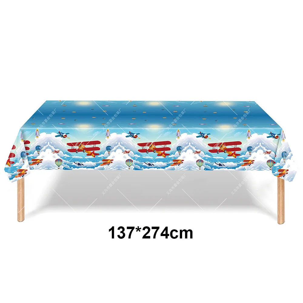 Fighter Plates Airplane Birthday Party Decor Plane Plates Blue Sky Plates Two Fly Paper Plates Napkins Party Supplies for Boys