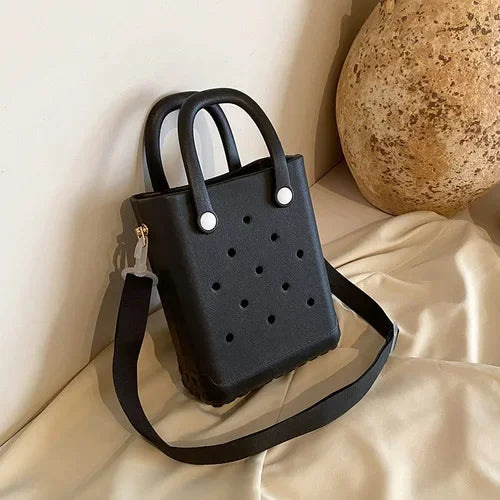 EVA Beach Bogie Bags Beach Tote Bags Women's Large Capacity Handbags Fashion Ladies Beach Tote Bags Perforated Shopping Bags