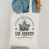 Addams Family Halloween horror tote bag Gothic women's Halloween party tote bag Addams Family tote bag Morticia Addams tote bag