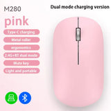 easyown Wireless Mouse Type-C Charging Silent Click Portable Office Ergonomic Laptop Universal Lightweight Office Game No-Noise