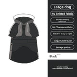 Dog raincoats are waterproof and reflective clothing for pets to wear when going out in the rain