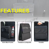 Universal Car Truck storage Bag Back Seat Backseat Organizer Felt W/ Extra Mesh Net Pockets Hanging Organiser Car Accessories