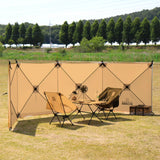 Camping Windscreen 4.8M Folding Windproof Shield Camping Sunshade Folding Wall Large Awning Tent Camping supplies 윈드 스크린 텐