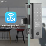 SmarDeer smart Lock with Sliding glass door Fingerprint Lock for Tuya Smart Home Aluminum Glass Door Electronic Lock