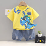 Summer Children Clothing Baby Boys Clothes Sets Infant Clothes Cartoon T-Shirt+Shorts 2Pcs/Suit Boys Clothes Kids Clothing Sets