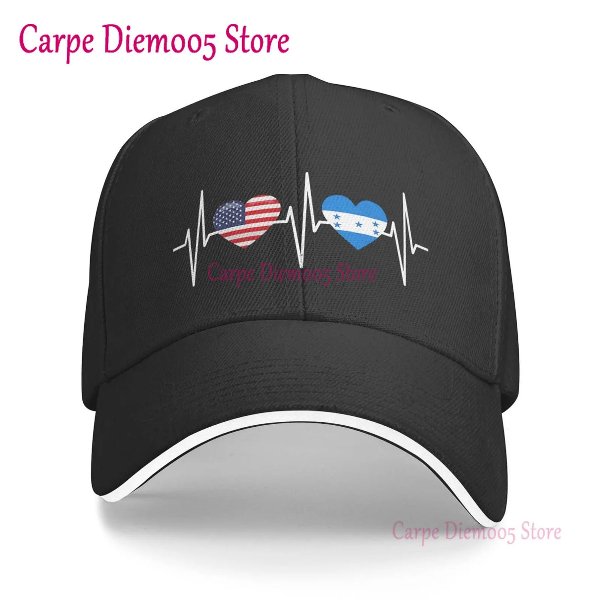 Honduras Flag Unisex Hats Fashion Adjustable Baseball Cap for Men Women