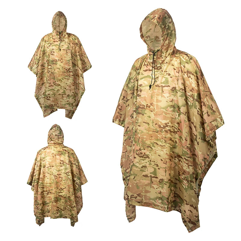Accessories War Tactical Suit Rain Military Raincoat Poncho Army Umbrella Gear Ghillie Birdwatching Outdoor Home Hunting