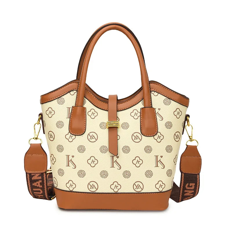 2025 Large Tote Bag for Women - Stylish Printed Shoulder Bag with Wide Strap, Spacious Crossbody Purse for Daily Use