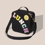 Lunch Bag Insulated  Aluminum Film Lunch Box With Adjustable Shoulder Strap Reusable Lunch Tote Bag for Work Picnic Camping