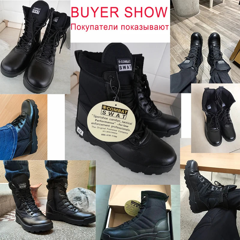 Men's Boots 2022 New Tactical Boots Special Force Desert Combat Boots Men Work Shoes Outdoor Hiking Ankle Boots