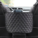 Universal Car Storage Organizer Bag Between Seats Hanger Storage Box Leather Trash Can Dustbin Phone Pocket Auto Accessories