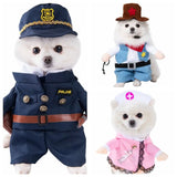 Easy To Wear Halloween Pet Costume Funny Soft Fabric Dog Cosplay Clothing Pet Supplies Uniform Kitten Puppy Costume