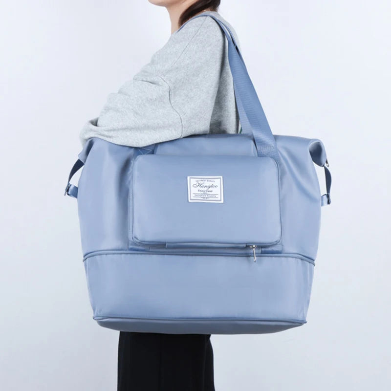 Travel Bags Clothes Storage Bag Large Capacity Nylon Cloth Waterproof Portable Handbag Crossbody Travel Shoulder Bags Unisex New
