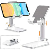 Desk Mobile Phone Holder Stand For IPhone IPad easyown Adjustable Desktop Tablet Holder Universal Table Cell Phone Stand